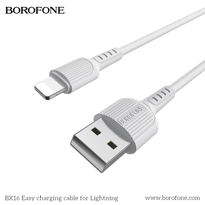 BOROFONE BX16 Easy USB-A to Lightning cable NZ 3